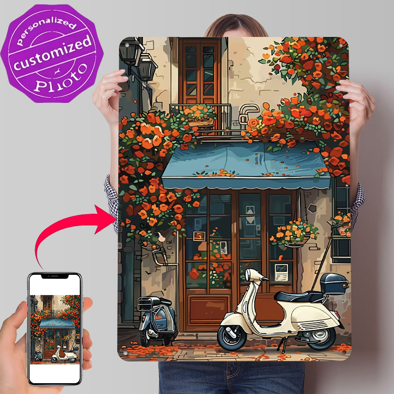 Retro Gaming Shops - Vintage Scooter Shop Poster Customized Vintage