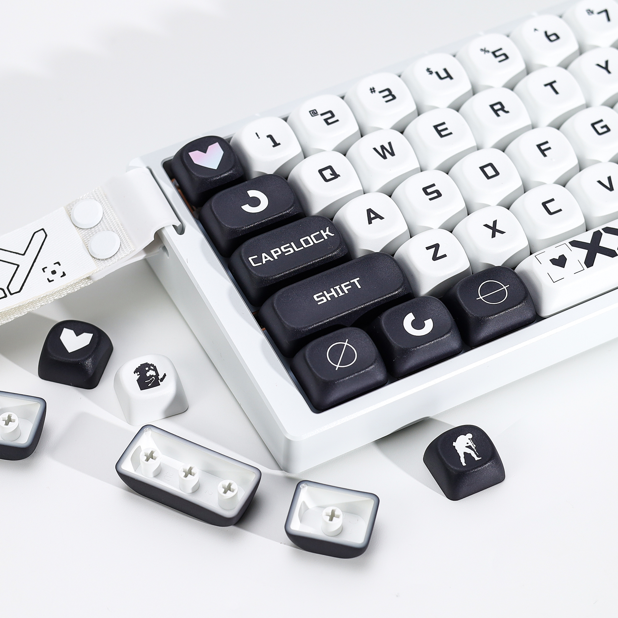 Retro Gaming Keyboard - KBDiy PrintStream Keycaps csgo Retro PBT