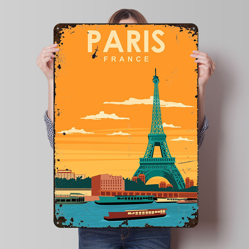 Retro Gaming Paris - Paris France Travel Printed Poster Customizable
