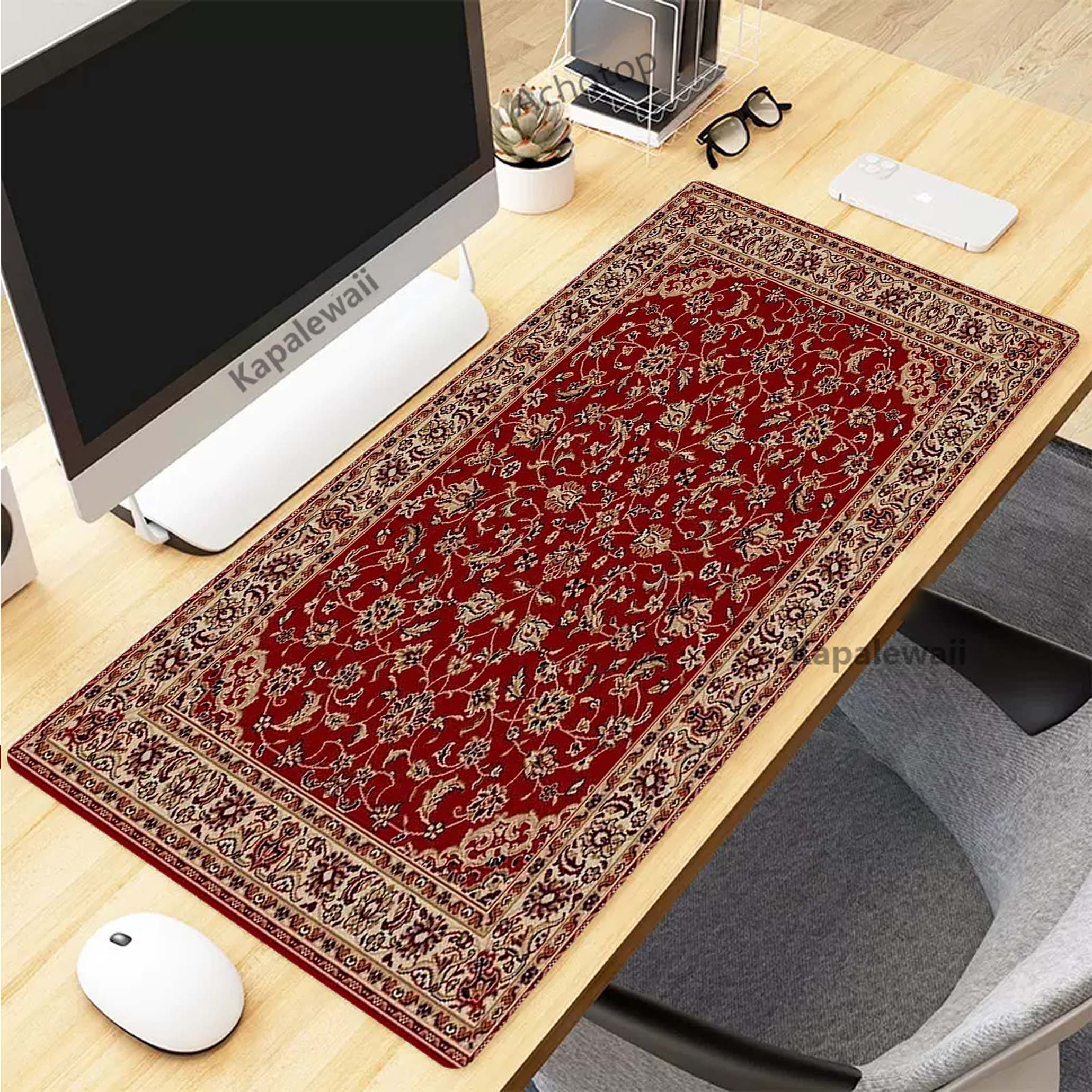 Retro Gaming Keyboard - Retro Persian Carpet Mouse Pad for