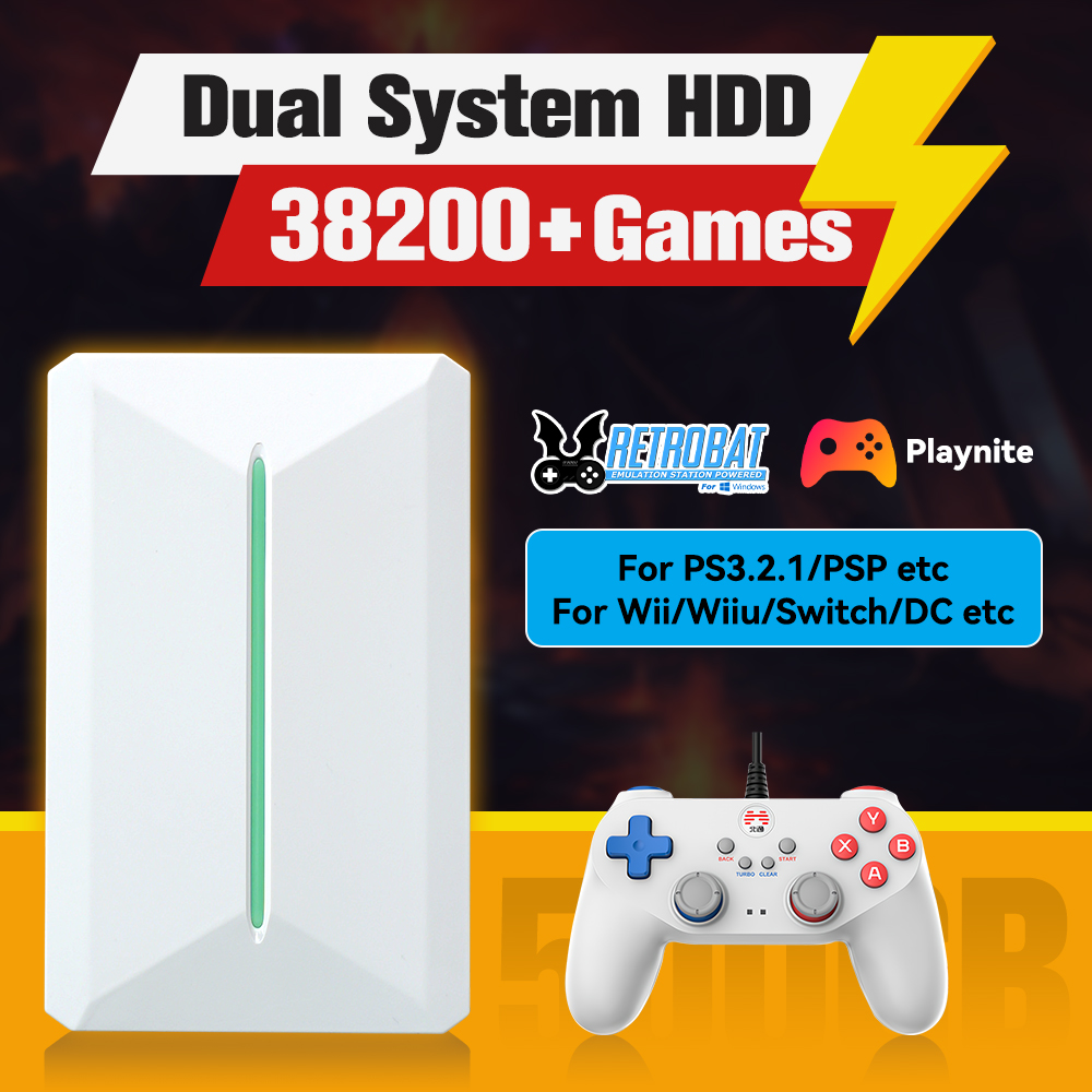 Retro Gaming Gun - Retrobat＆Playnite System HDD Retro Game Console