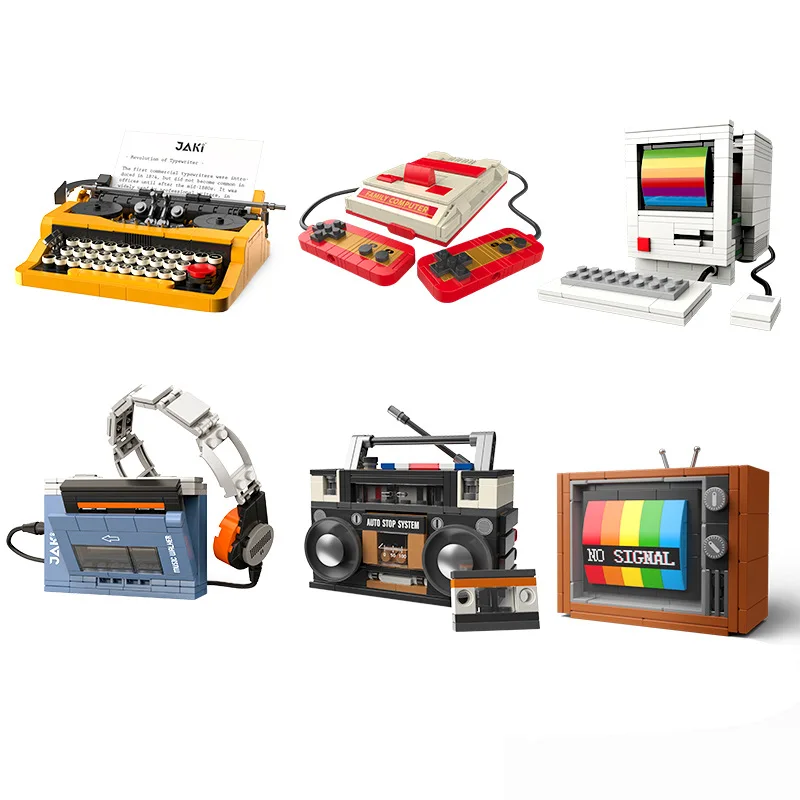 Retro Gaming Unit - Retro DIY Building Blocks TV Radio