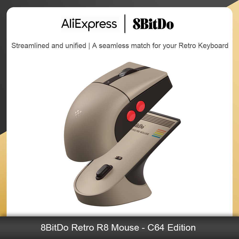 Retro Gaming Keyboard - 8Bitdo Retro R8 Mouse with Charging