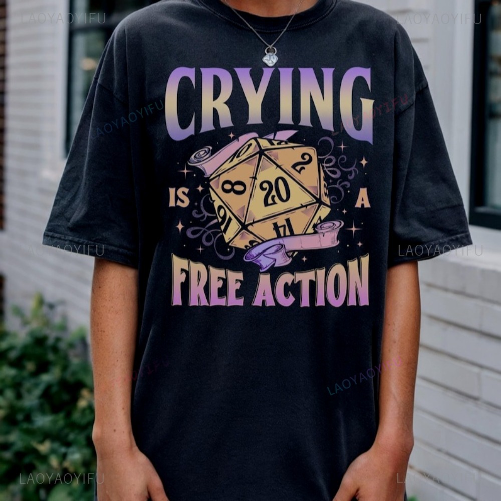 Funny DnD Crying Is A Free Act - Retro Gaming Unit avis et prix