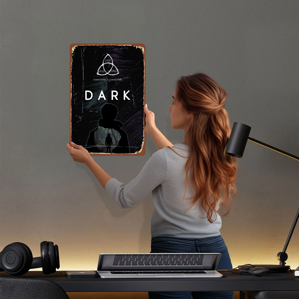 Dark Metal Signs Tv Show Poste - Retro Gaming For Tv avis et prix