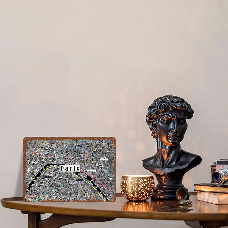 Paris City Map With Metro Line - Retro Gaming Paris avis et prix