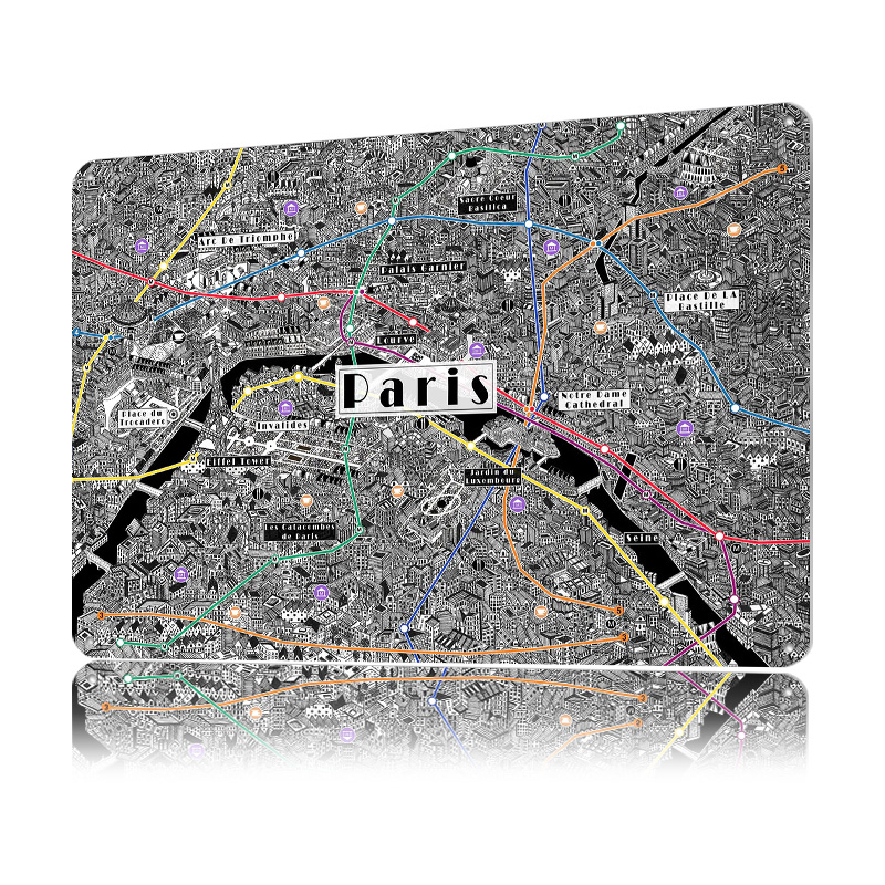 Paris City Map With Metro Line - Retro Gaming Paris avis et prix