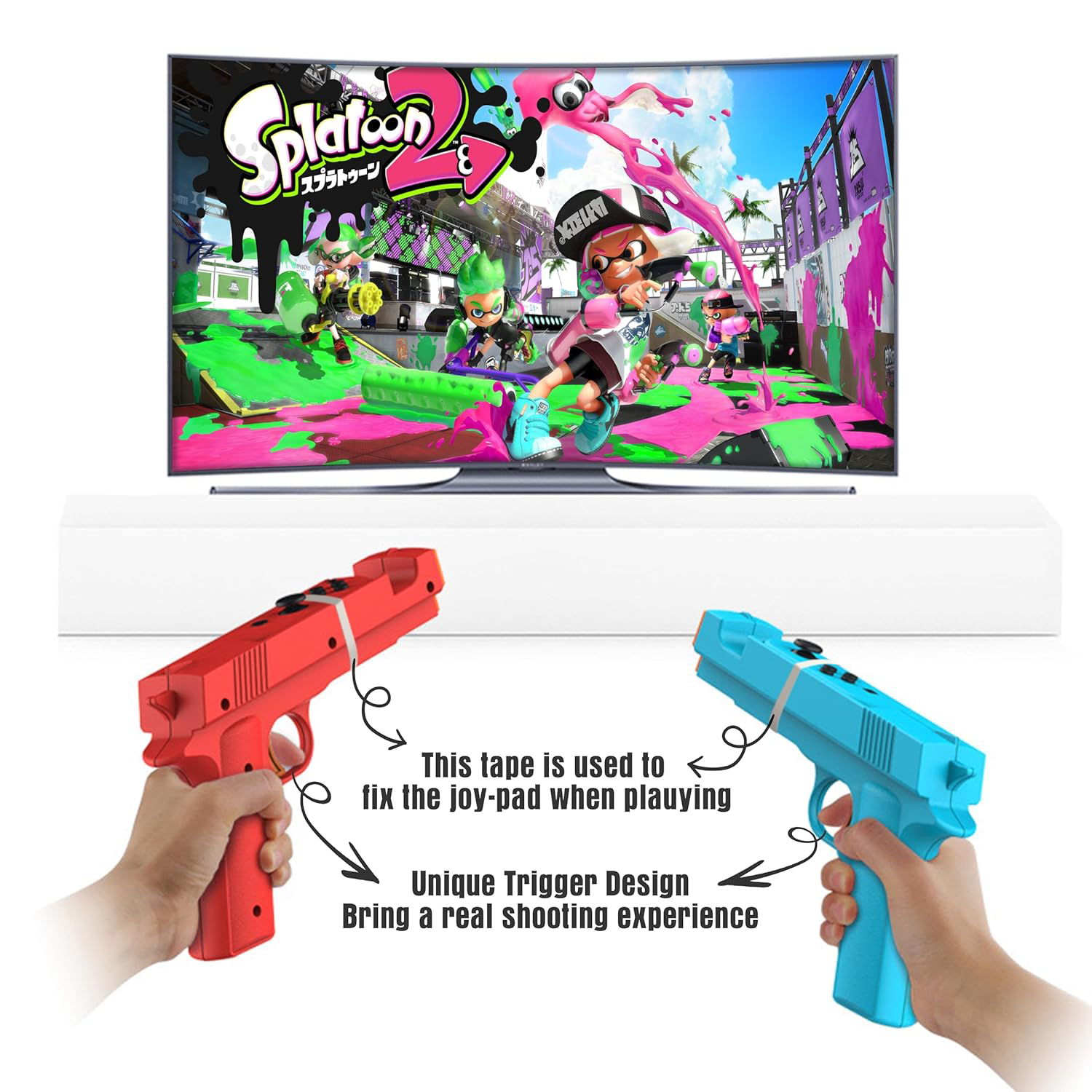 2 Pcs Shooting Game Gun for Sw - Retro Gaming Gun avis et prix