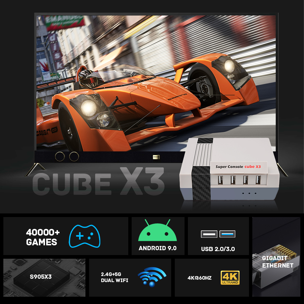 KINHANK Super Console Cube X3  - Retro Gaming Tv Box avis et prix