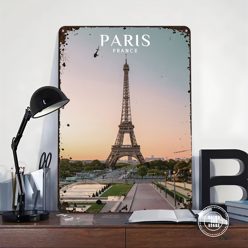 Paris Eiffel Tower Printed Pos - Retro Gaming Paris avis et prix