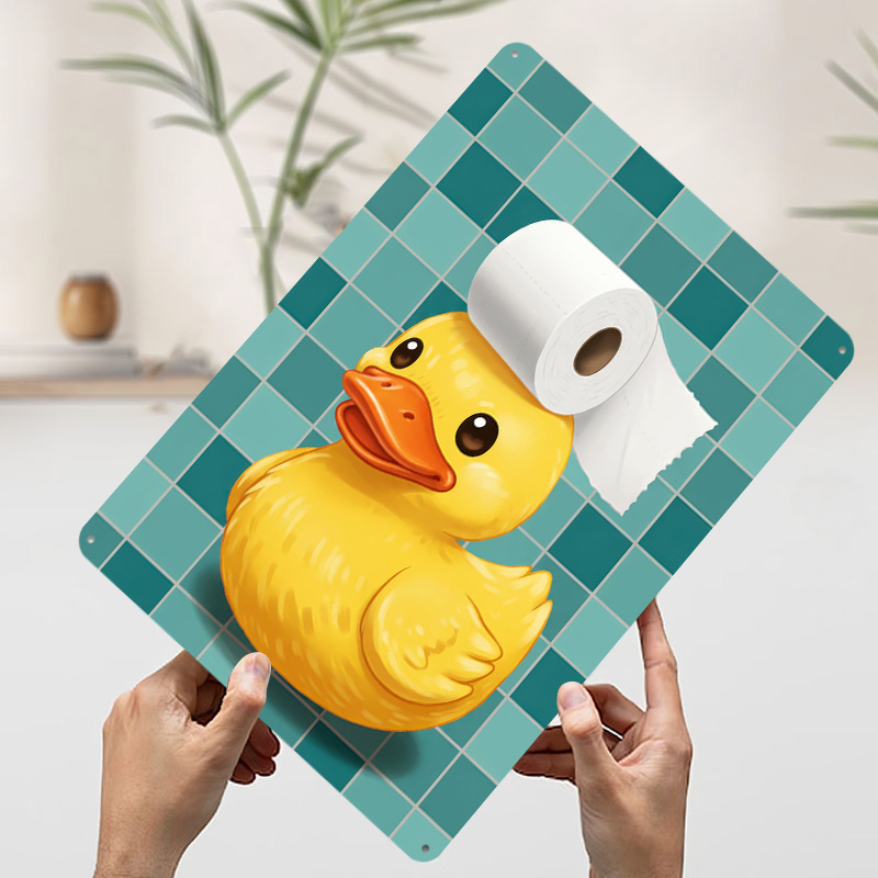 Duck With Toilet Paper Hat Pri - Retro Gaming Wallpaper avis et prix