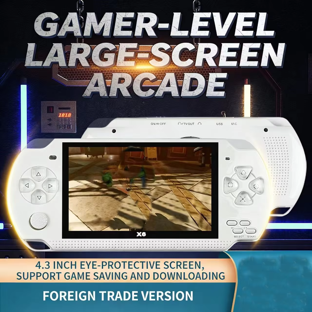 X6 Retro Handheld Game Console - Retro Gaming X6 avis et prix