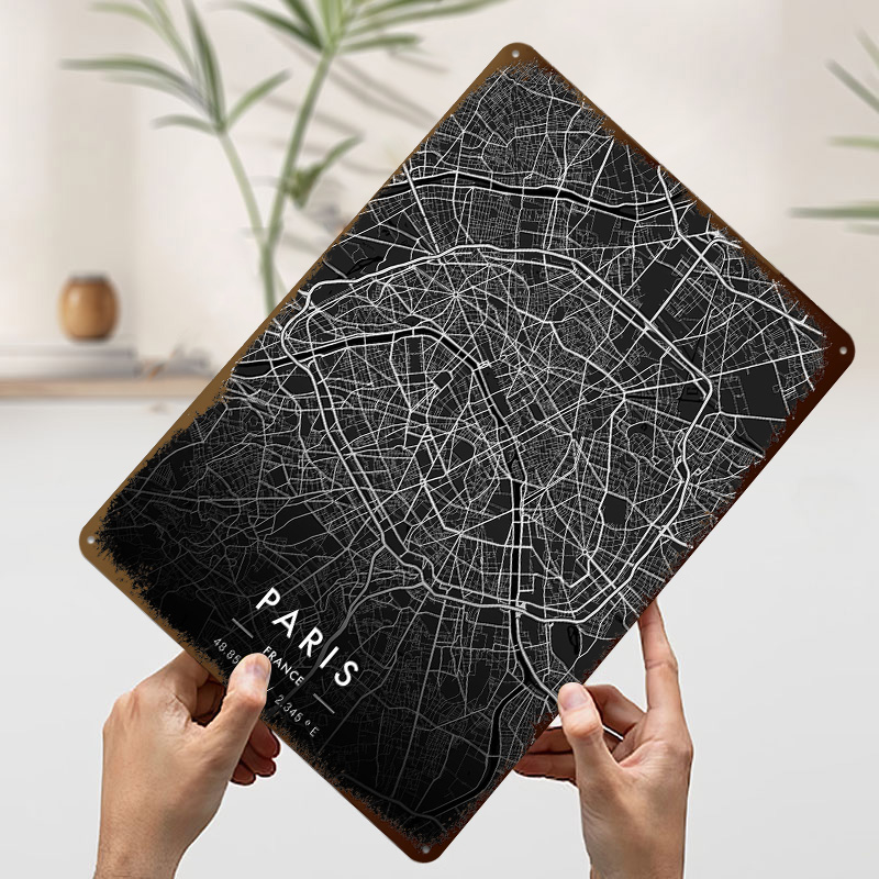Paris City Dark Printed Poster - Retro Gaming Paris avis et prix
