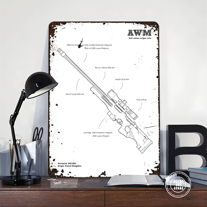 AWM Sniper Rifle Gun UK Tinpla - Retro Gaming Gun avis et prix