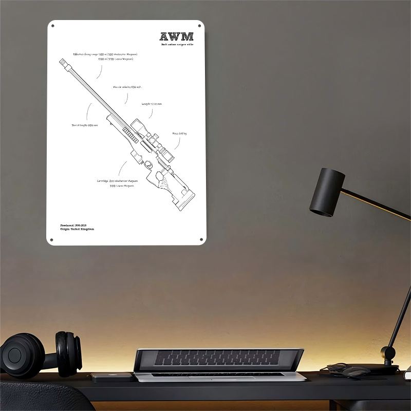 AWM Sniper Rifle Gun UK Tinpla - Retro Gaming Gun avis et prix