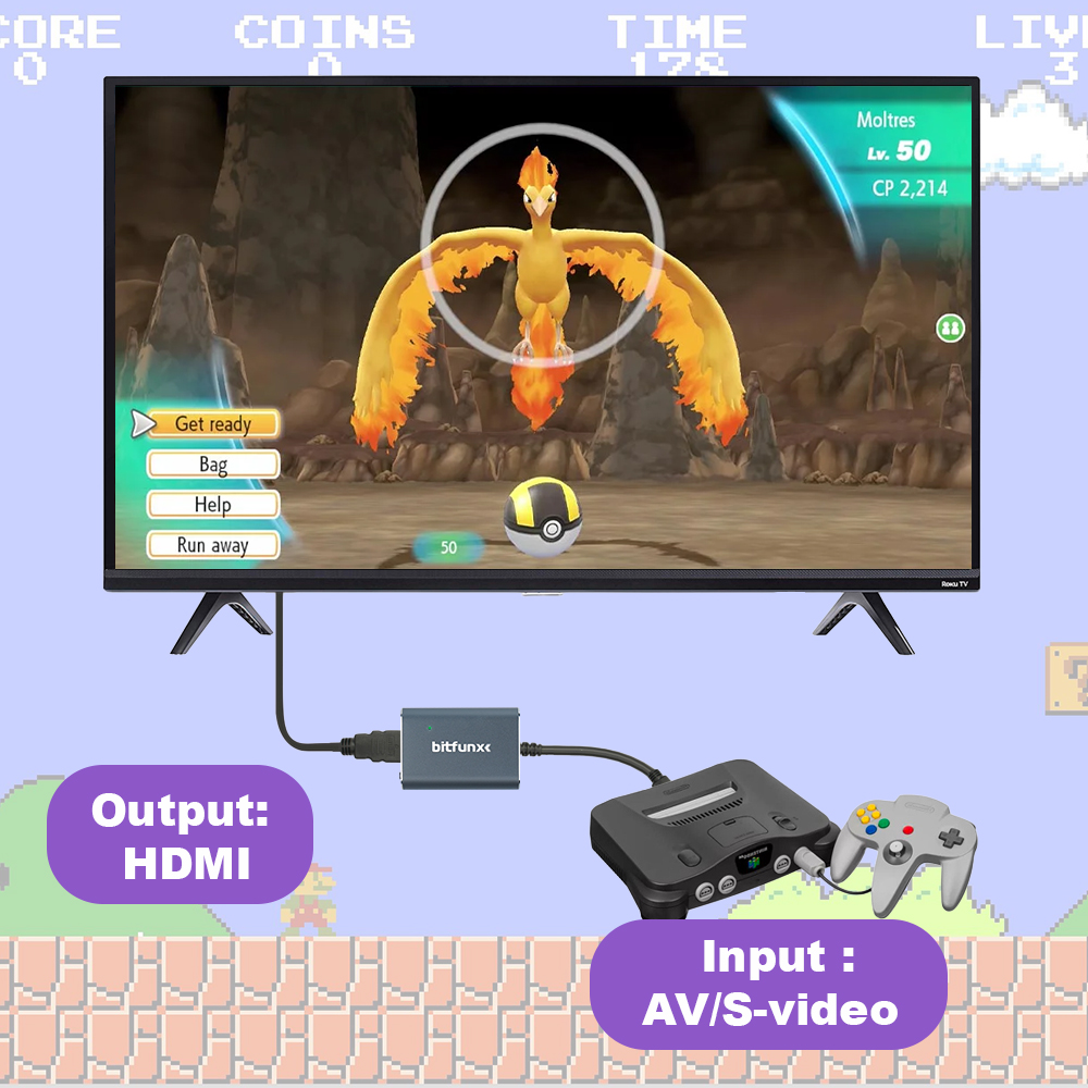 Bitfunx 720P Svideo / AV To HD - Retro Gaming Unit avis et prix