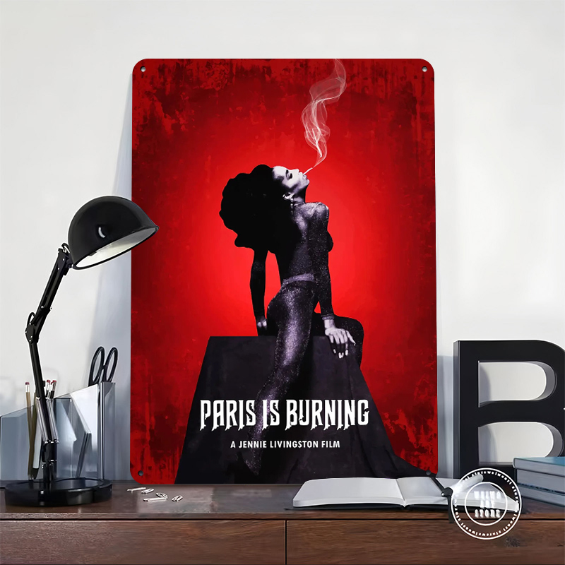 Paris Is Burning Metal Poster  - Retro Gaming Paris avis et prix