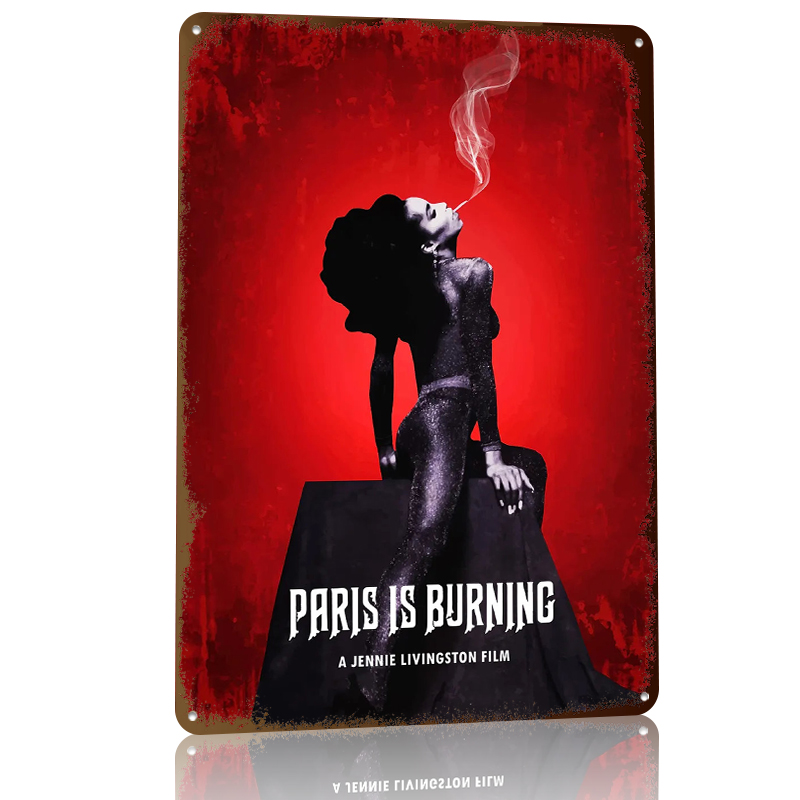 Paris Is Burning Metal Poster  - Retro Gaming Paris avis et prix