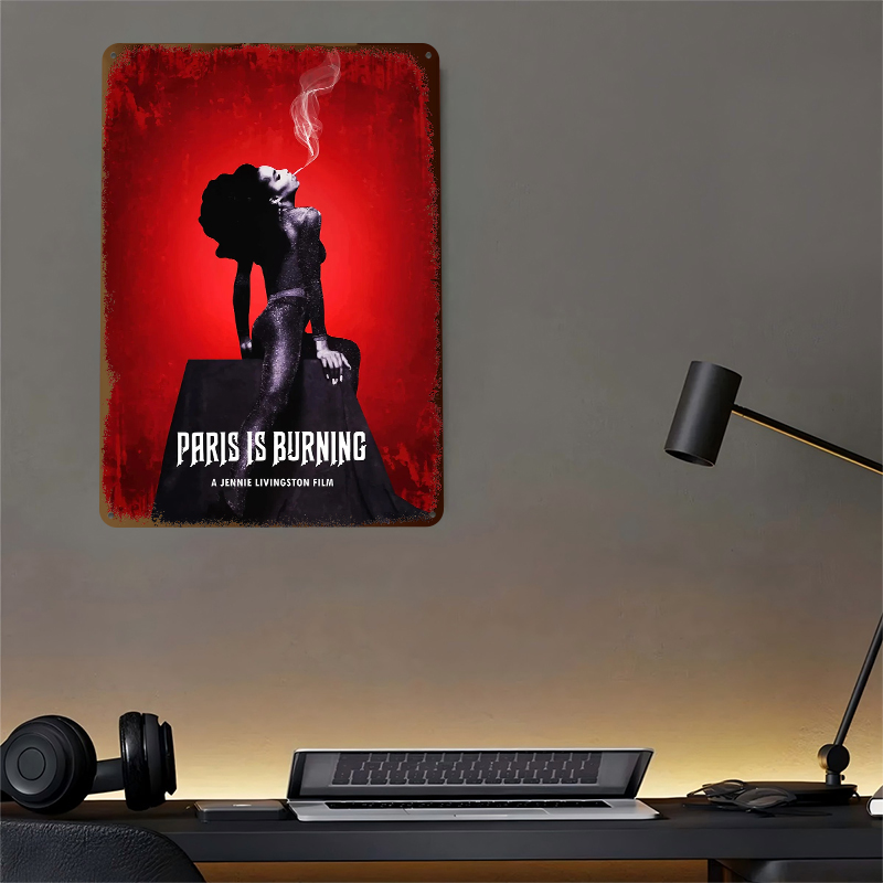 Paris Is Burning Metal Poster  - Retro Gaming Paris avis et prix