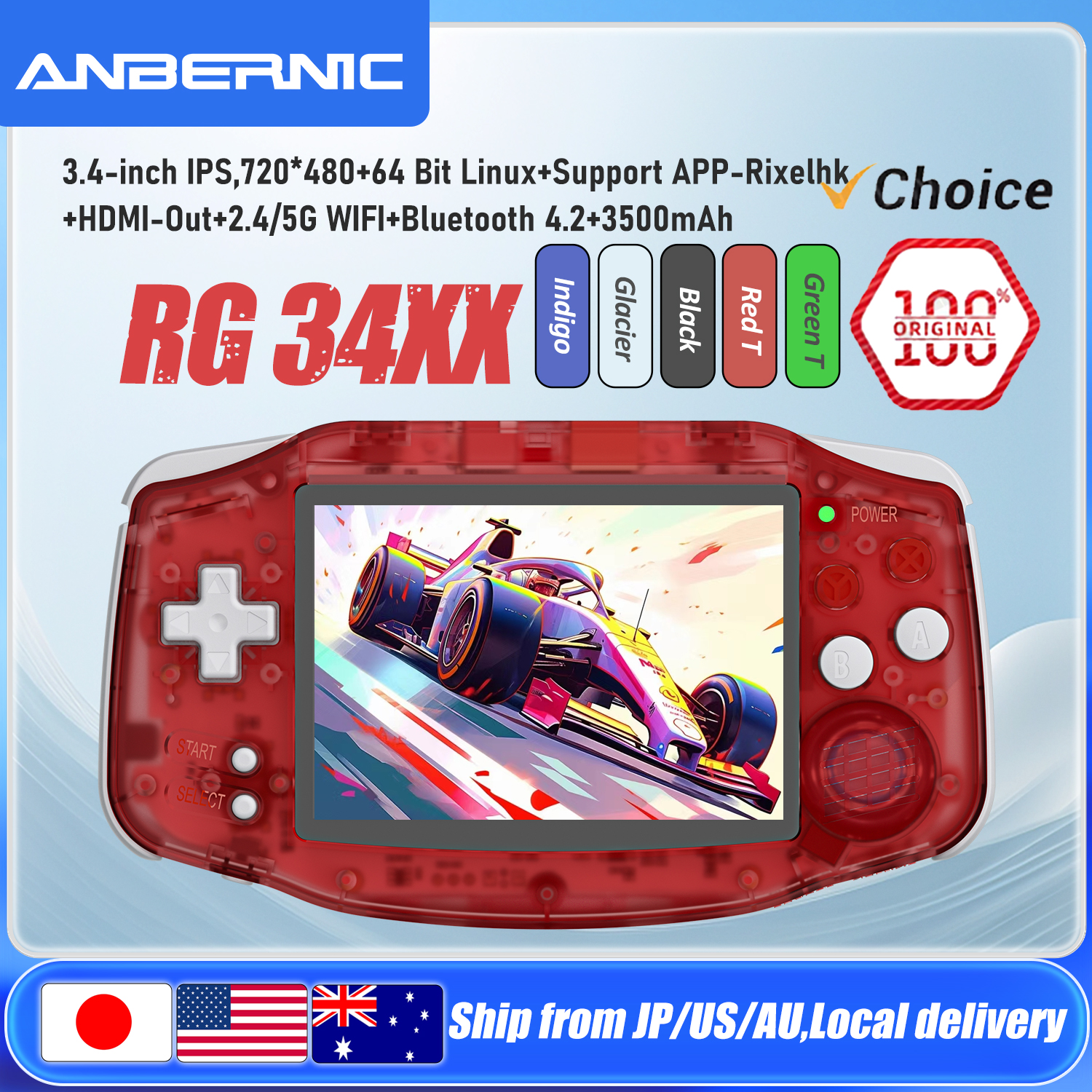 ANBERNIC RG34XX Handheld Game  - Retro Gaming For Tv avis et prix