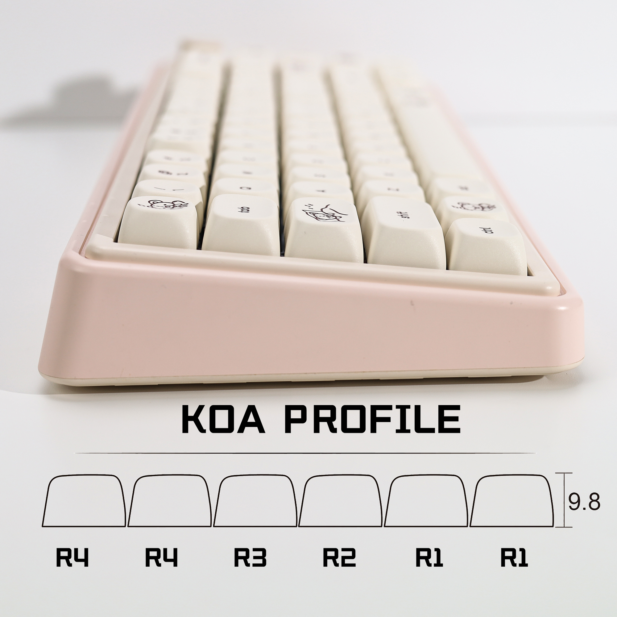 KBDiy Cute Bear Tales Keycaps  - Retro Gaming Keyboard avis et prix