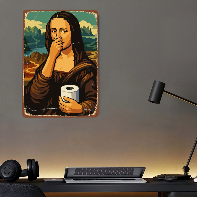 Mona Lisa Holding Toilet Paper - Retro Gaming Wallpaper avis et prix