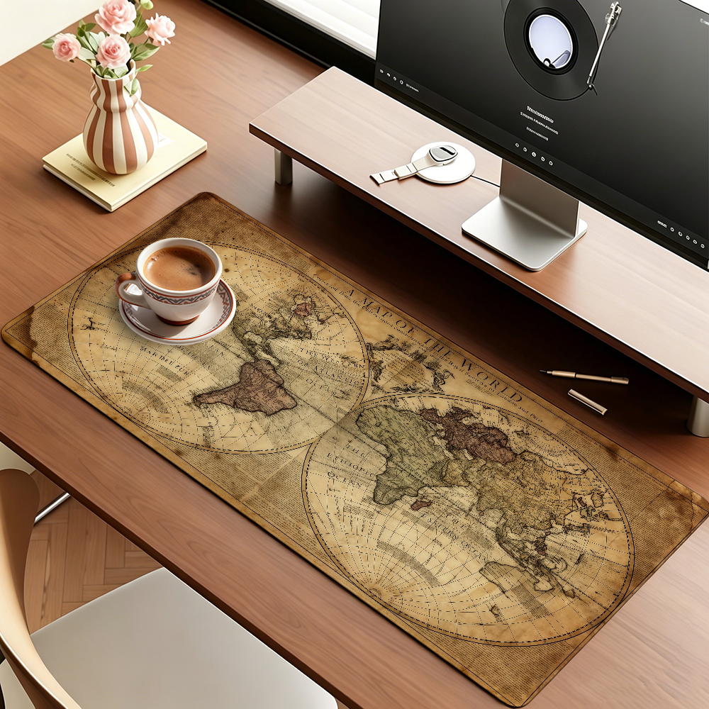 Retro Style World Map Mouse Pa - Retro Gaming Keyboard avis et prix