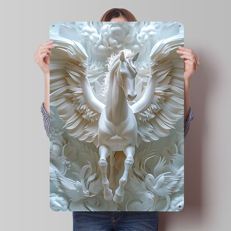 Paper Pegasus White Horse Wing - Retro Gaming Wallpaper avis et prix
