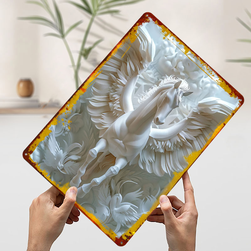 Paper Pegasus White Horse Wing - Retro Gaming Wallpaper avis et prix