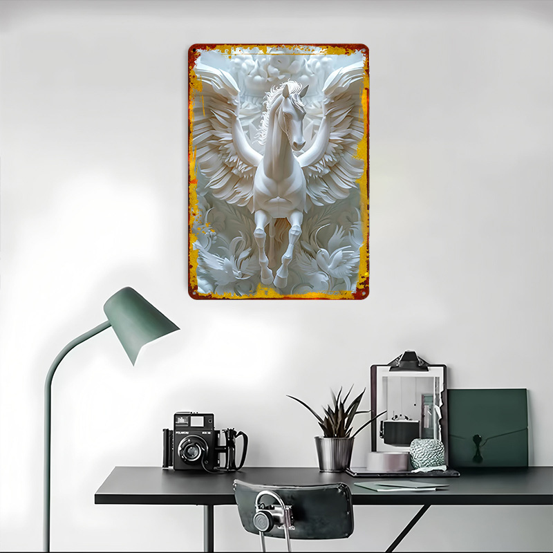Paper Pegasus White Horse Wing - Retro Gaming Wallpaper avis et prix