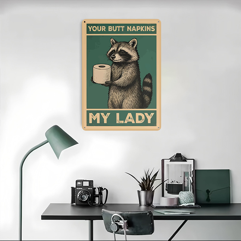 Raccoon With Toilet Paper Funn - Retro Gaming Wallpaper avis et prix