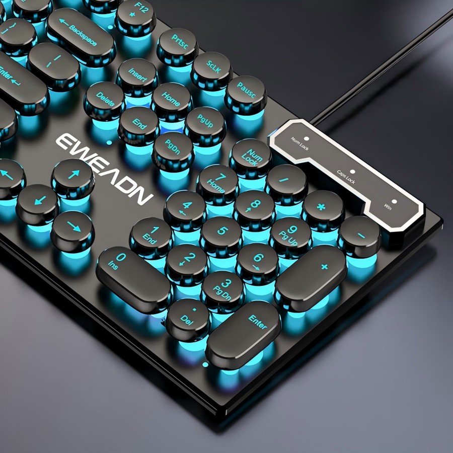 EWEADN Typewriter Gaming Keybo - Retro Gaming Setup avis et prix