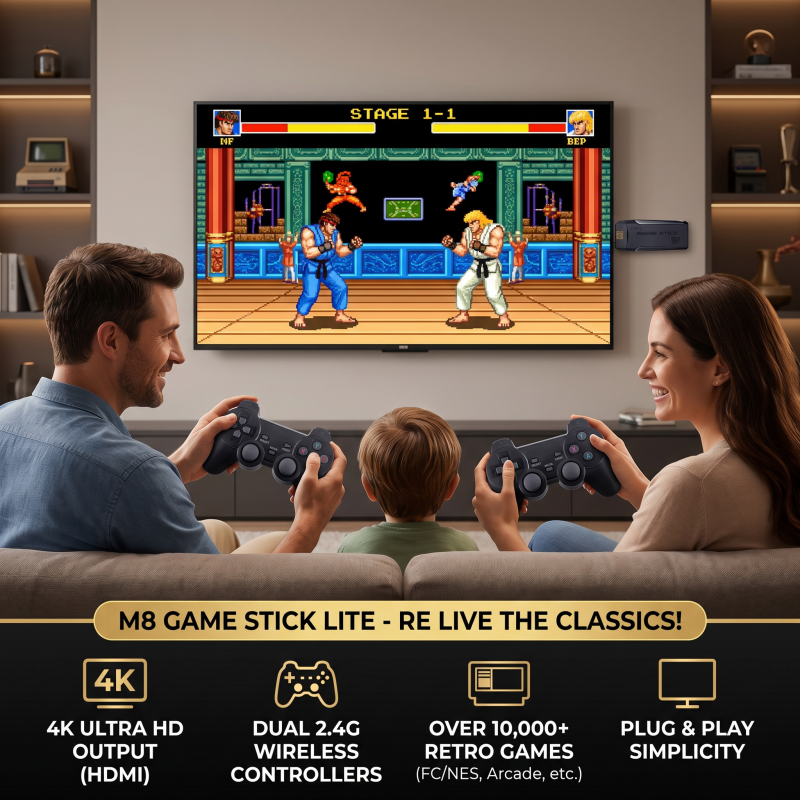 M8 Small Box Game Stick 4K HD  - Retro Gaming Tv Box avis et prix