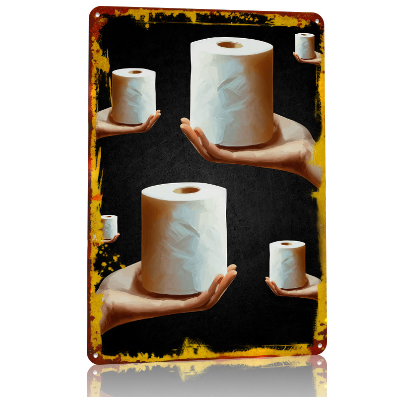 Hands Holding Toilet Paper Rol - Retro Gaming Wallpaper avis et prix