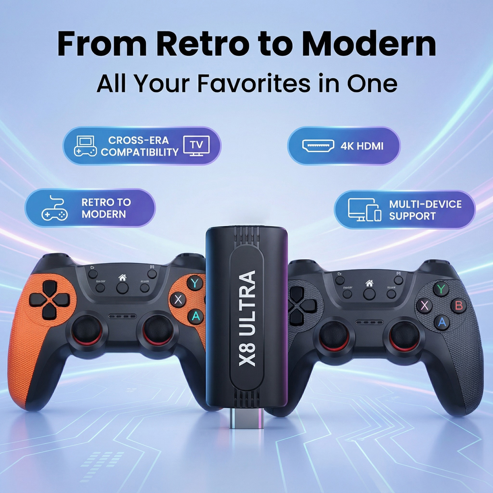 X8 Ultra Wireless Game Stick 1 - Retro Gaming For Tv avis et prix