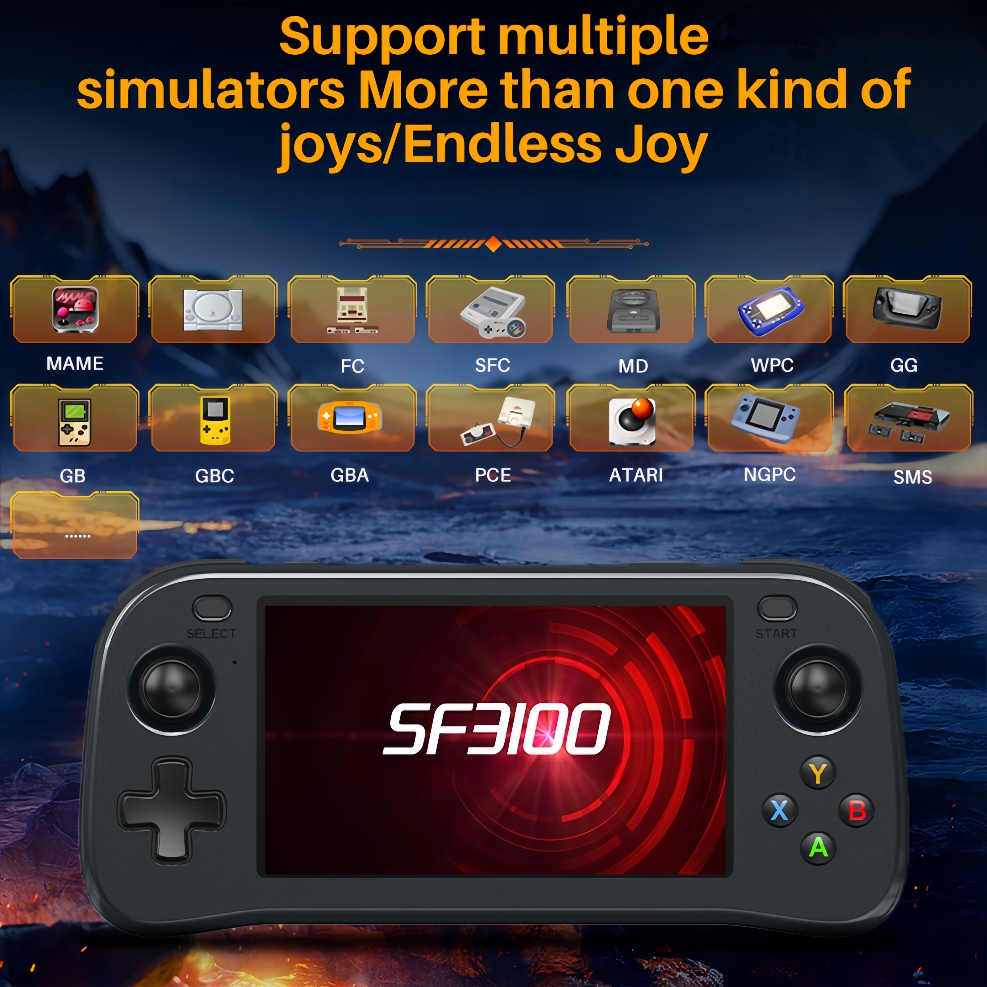 SF3100 Portable Handheld Game  - Retro Gaming Device avis et prix