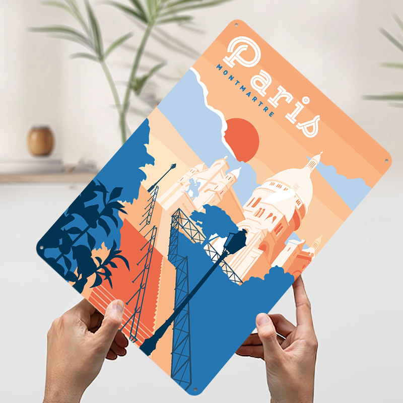 Paris Montmartre Travel Printe - Retro Gaming Paris avis et prix