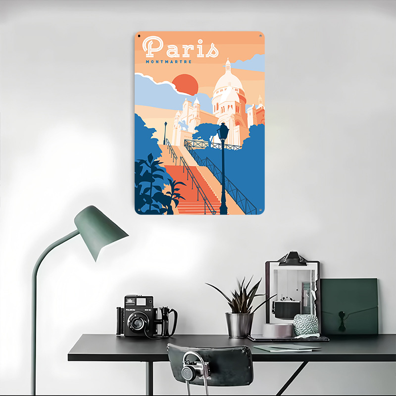 Paris Montmartre Travel Printe - Retro Gaming Paris avis et prix