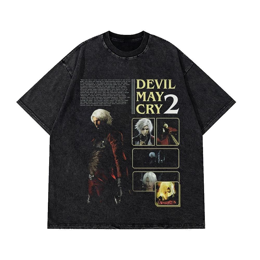 Devil May Cry Retro Washed T-s - Retro Gaming Shops avis et prix