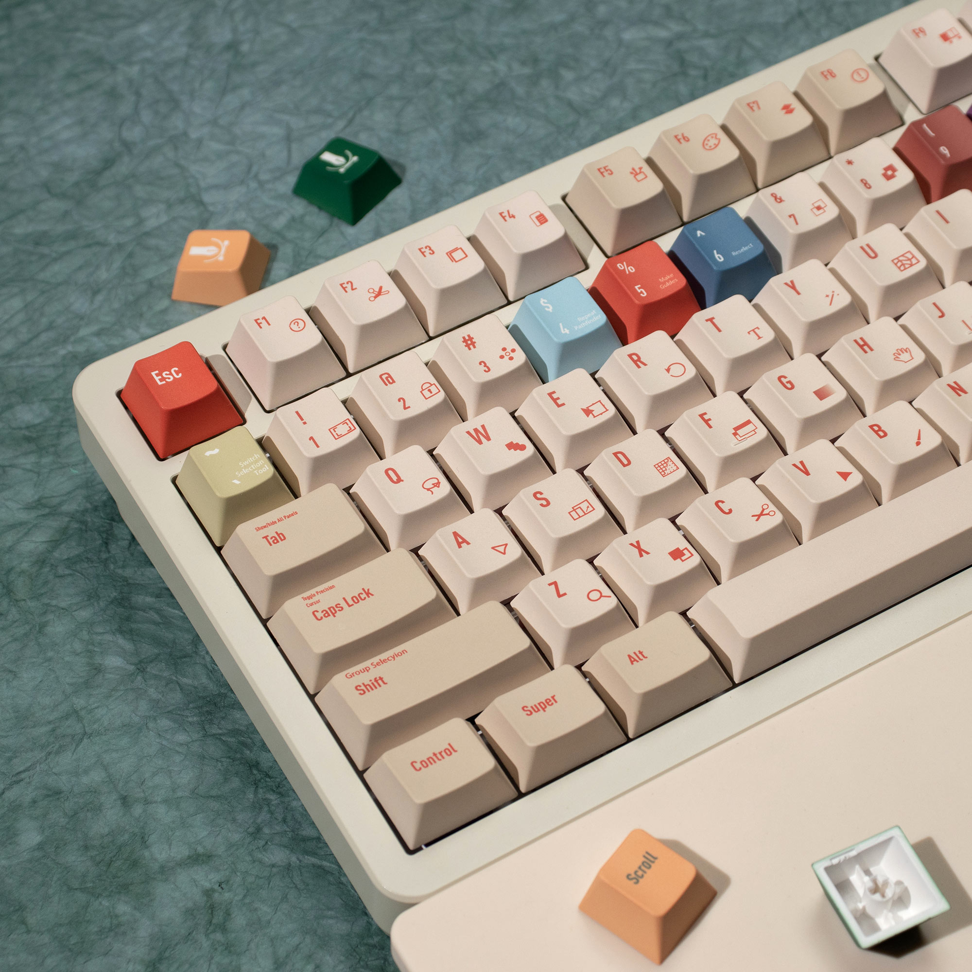 illustrator Keycaps DYE-SUB Ch - Retro Gaming Keyboard avis et prix
