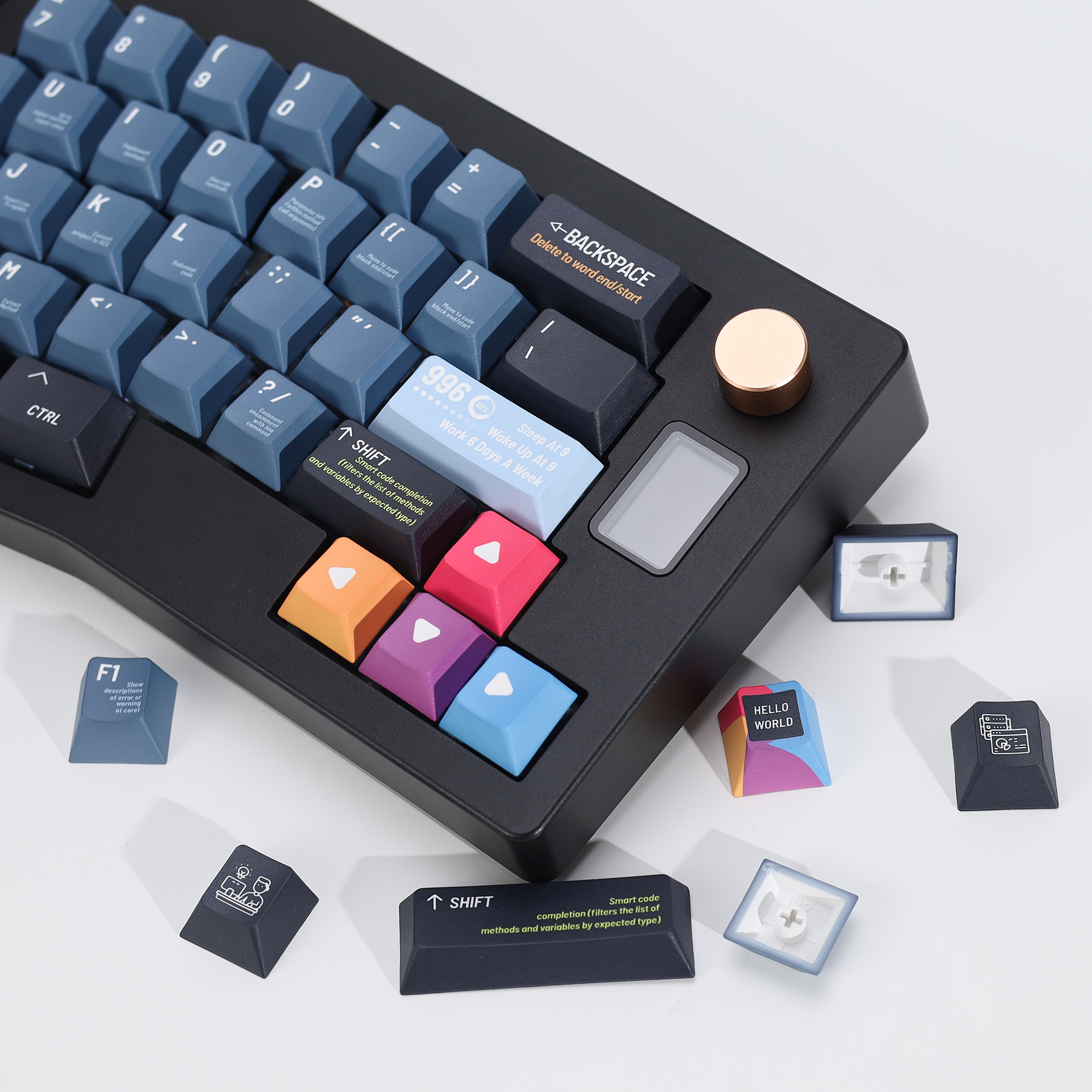 KBDiy Black Programmer Keycap  - Retro Gaming Keyboard avis et prix