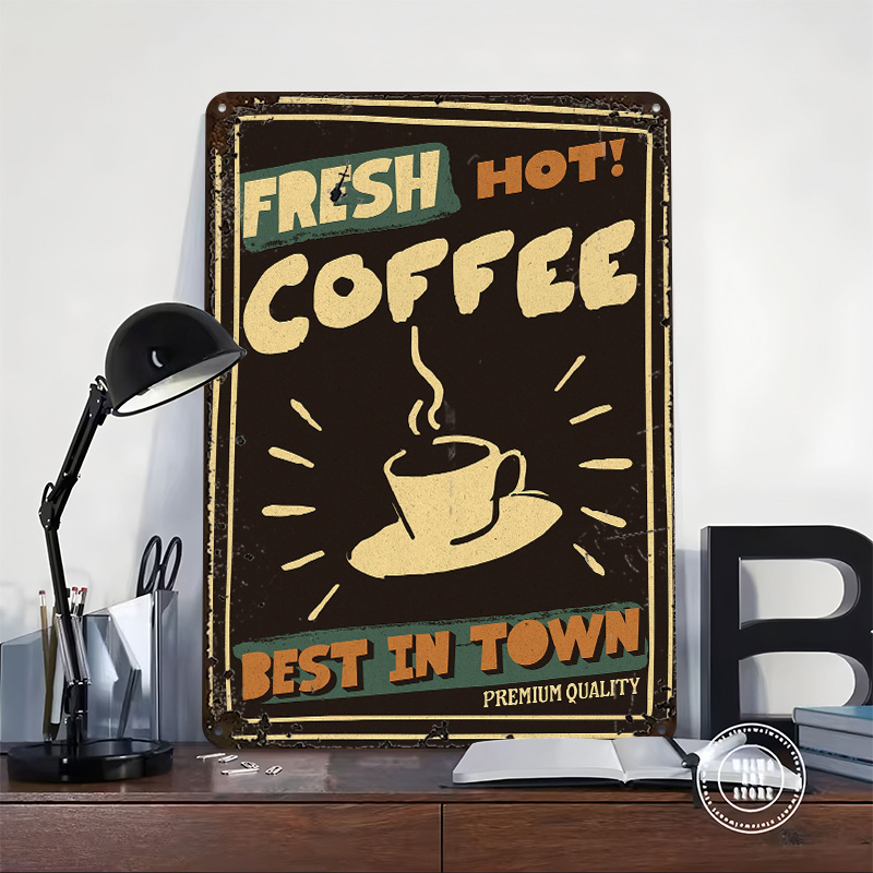 Coffee Shop Vintag Poster Cust - Retro Gaming Shops avis et prix
