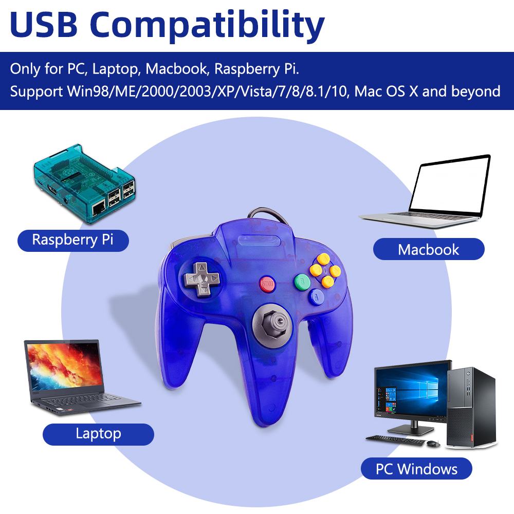 N64 Controller Classic USB Wir - Retro Gaming Joystick avis et prix