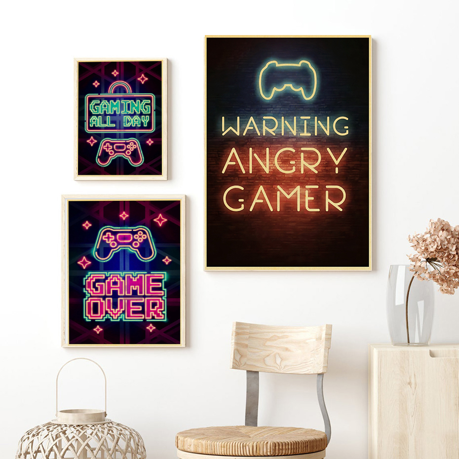 Gaming Posters Game Retro Kraf - Retro Gaming Wallpaper avis et prix