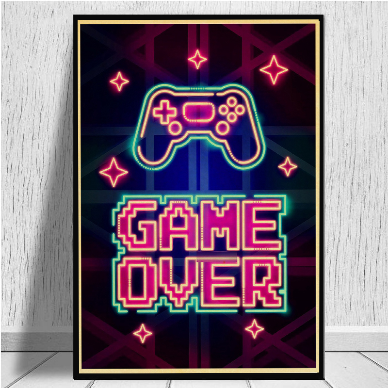Gaming Posters Game Retro Kraf - Retro Gaming Wallpaper avis et prix
