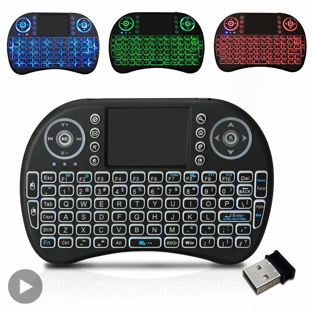 Backlit Mini Wireless Keyboard - Retro Gaming Tv Box avis et prix