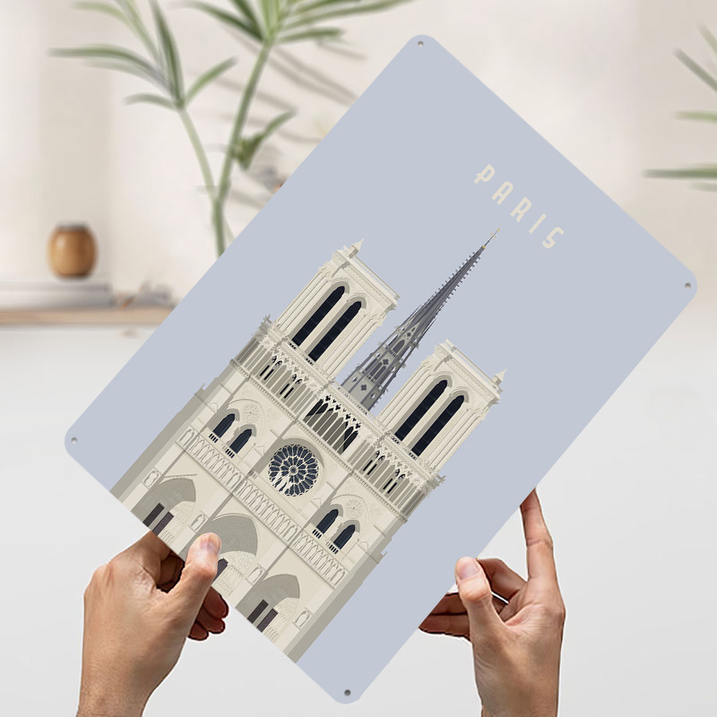 Paris Travel Tinplate Poster C - Retro Gaming Paris avis et prix