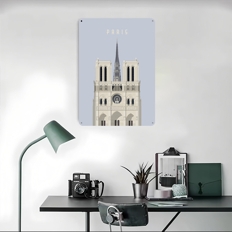 Paris Travel Tinplate Poster C - Retro Gaming Paris avis et prix