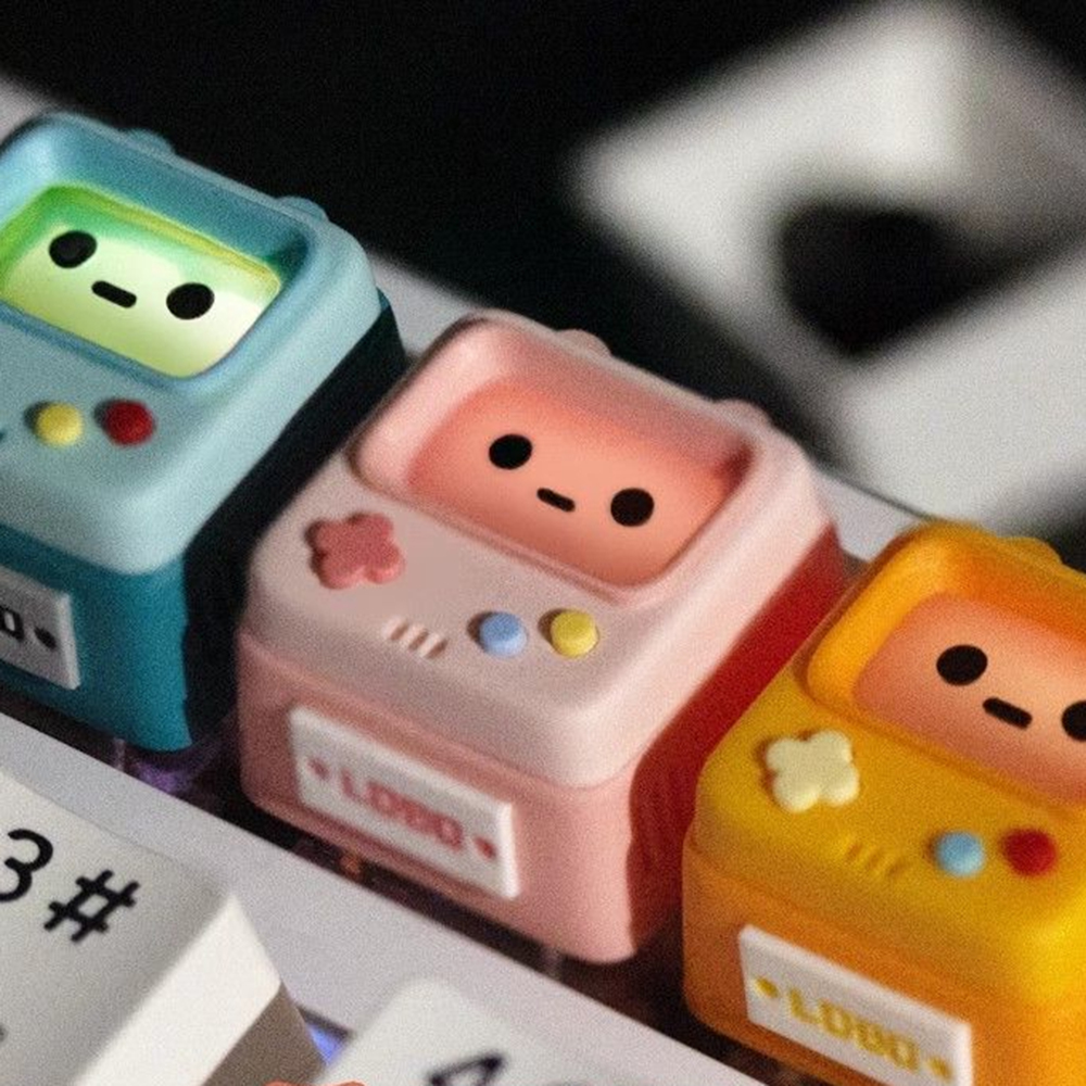 Cute Retro Game Theme Keycaps  - Retro Gaming Keyboard avis et prix
